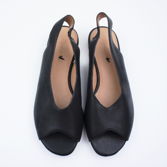 New MADEWELL Tavi Slingback Sandal Black Leather - Picture 6 of 7